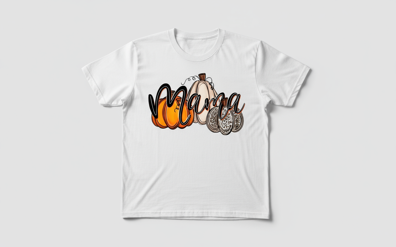 Mama Pumpkin Patch T-Shirt | Cozy Fall Vibes Tee for Moms